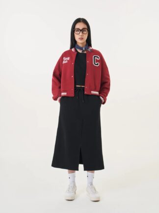 Áo Khoác Nỉ Nữ Dáng Bomber Ngắn